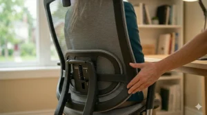 A compact office chair design suitable for smaller home office spaces in Canada.