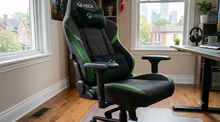 Ergonomic Xbox gaming chair for home office setup in Canada.