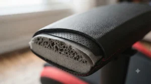 Detail of premium breathable mesh fabric on the Nintendo Switch gaming chair.