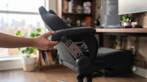 4D adjustable armrests on gaming office chair / Accoudoirs réglables 4D pour chaise de bureau