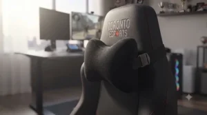 Magnetic memory foam headrest pillow included with every professional esports chair for superior neck alignment.