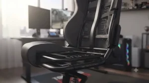 Robust steel frame skeleton providing heavy-duty structural integrity for a professional esports chair.