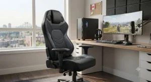 Top-rated gaming chair with built-in speakers for professional Canadian gamers.