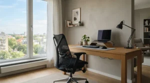 A stylish mesh gaming chair featuring ventilated seating for long gaming sessions in Montreal.